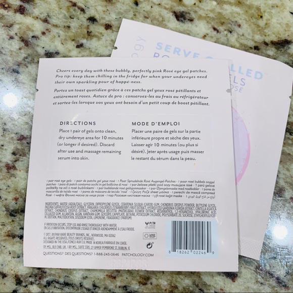 2x Patchology Serve Chilled Rosé Rose Eye Gels - Picture 2 of 2